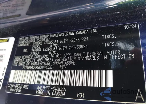 2024 Lexus Rx 350H Luxury from USA, damaged, VIN 2T2BBMCA8RC062050